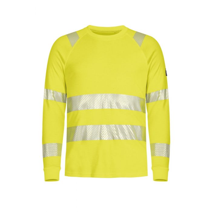 Tranemo Hi-Vis T-skjorte lang erm, Gul, 1 stykke, STN-508486, STN-508486