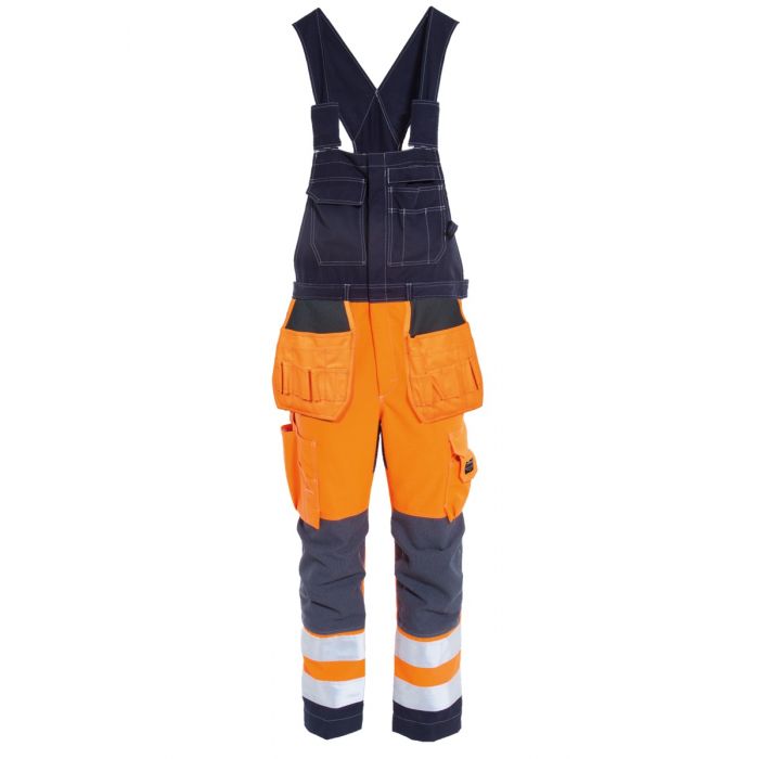 Tranemo 52498493 Flammehemmende Bib 'n' Brace, oransje/marine, 1 stk., STN-52498493