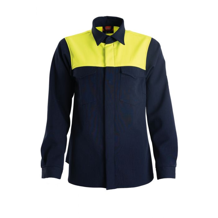 Tranemo Hi-Vis Dameskjorte, Gul/Marine, 1 stykke, STN-567887, STN-567887