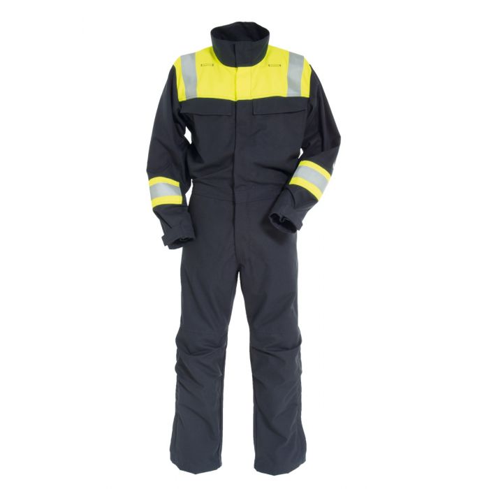 Tranemo 601081 Flammehemmende kjeledress, gul/marine, 1 stk., STN-601081