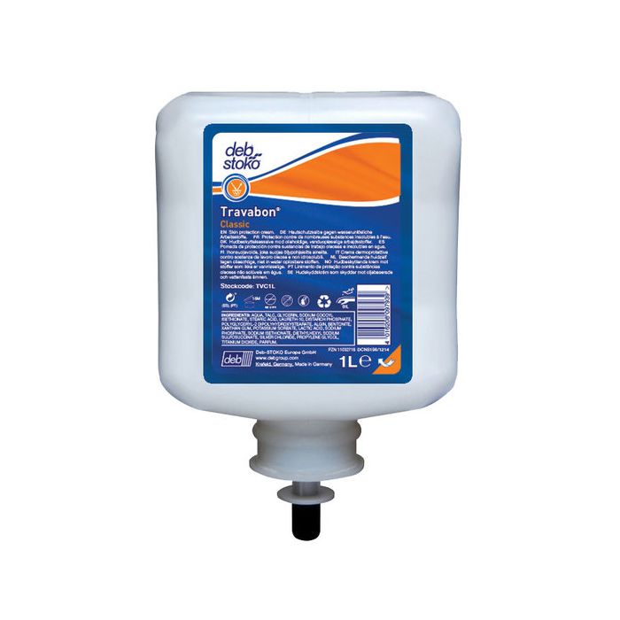 Sc Johnson Professional Hudpleieprodukt og Kroppspleie KREM TRAVABON 1L, 1 Carton, SSK-TVC1L