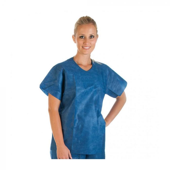 Hygo Star Pleieskjorter, SMS, Blå, 50 stk, SFM-275-shirt-blue