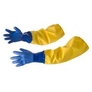 Dolfing Druten 450.01.02 Forlengede blå hansker uten elastiske ermer Gul, 1 par