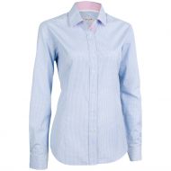 Tracker 5562 Dame bomullsblanding liten rutete skjorte, lyseblå, 1 stk