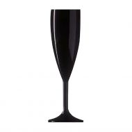 Santex BB 141-1 BK 31 cl Black and White Line Champagneglass, svart, 12 stk.