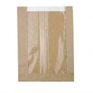Grønn boks DRE02231 Strip-vindu 20 + 5 x 27 cm papirposer, brune, 500 stk.