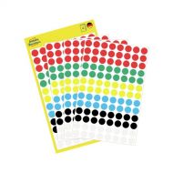 Avery Color Coding Dots, Permanent, Multicolour, Dia 8, Model 3090