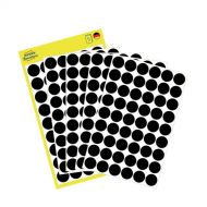 Avery Color Coding Dots, Permanent, Black, Dia 12, Model 3140