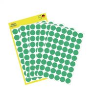 Avery Color Coding Dots, Permanent, Green, Dia 12, Model 3143