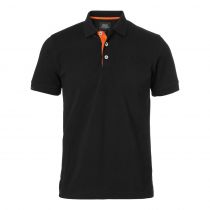 SouthWest Men Weston Polo, Sort/oransje, 1 stk ,SBG-325-43