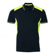 Top Swede Herre 213 Polo, Navy/Fluoresant Yellow, 1 Stk