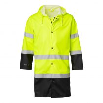 Top Swede 181 Rain Hi-Vis Coat, Fluoresant Yellow/Sort, 1 stk, SBG-181094015