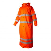Top Swede 9095 Rain Hi-Vis Coat, Fluoresant Orange, 1 stk.