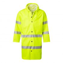 Top Swede 9295 Rain Hi-Vis Coat, Fluoresant Yellow, 1 stk.