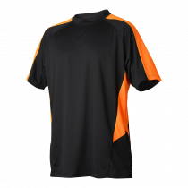 Vidar V7100 T-skjorte, Sort/Fluoresant Orange, 1 stk