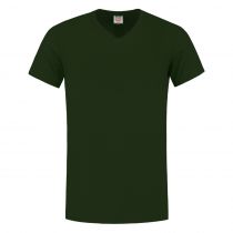 Tricorp Casual T-skjorte med V-hals 101005, flaskegrønn, 1 stk.