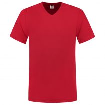 Tricorp Casual T-skjorte med V-hals 101005, rød, 1 stk.