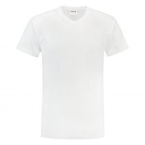 Tricorp Casual V-Hals T-Skjorte 101007, Hvit, 1 Stykke, SUT-101007White