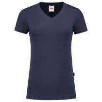 Tricorp Casual T-skjorte med V-hals for kvinner 101008, blekk, 1 stk.