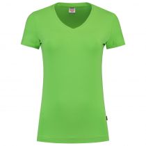 Tricorp Casual Kvinner Fitted V-Hals T-Skjorte 101008, Lime, 1 Stykke, SUT-101008Lime