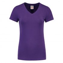 Tricorp Casual T-skjorte med V-hals for kvinner 101008, lilla, 1 stk.