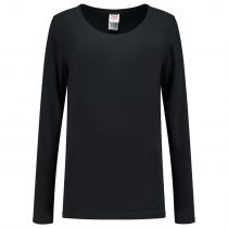 Tricorp Casual Langermet T-skjorte dame 101010, svart, 1 stk.