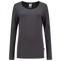 Tricorp Casual Langermet T-skjorte dame 101010, mørkegrå, 1 stk.