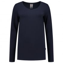 Tricorp Casual Langermet T-skjorte dame 101010, marineblå, 1 stk.