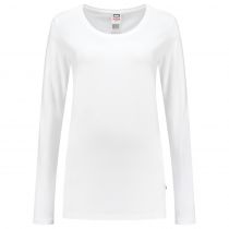 Tricorp Casual Langermet T-skjorte dame 101010, hvit, 1 stk.