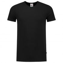 Tricorp Casual Fitted V-hals Spandex T-Shirt 101012, Svart, 1 stk.