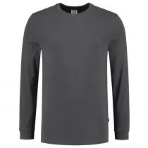 Tricorp Casual Langermet T-skjorte Vaskbar 60 °C 101015, Mørkegrå, 1 stk.
