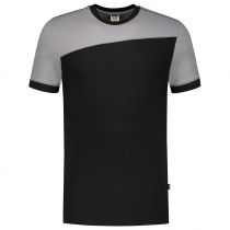 Tricorp Workwear Bicolor T-skjorte kontrastsømmer 102006, svart/grå, 1 stk.