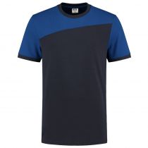 Tricorp Workwear Bicolor T-skjorte kontrastsømmer 102006, marine/kongeblå, 1 stk.