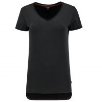 Tricorp Premium Dame Premium V-hals T-skjorte 104006, svart, 1 stk.