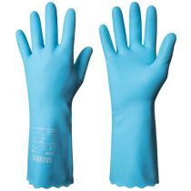 Granberg 111.0300 Vinyl/PVC Kjemikaliebestandige hansker, blå, 12 par