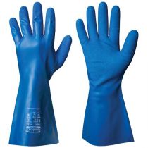 Granberg 114.6000 sømløs nylonforing Kjemikaliebestandige hansker, blå, 12 par
