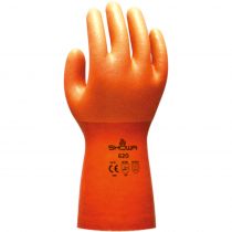 Showa 620 Pvc kraftige kjemikaliebestandige hansker, oransje, 1 par