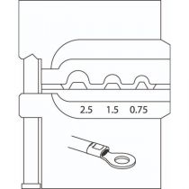 Gedore Blue Line, 8140-04, modulinnsats for ikke-isolerte terminaler, 1 stk., SGD-1830589