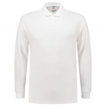 Tricorp Casual Langermet 210-Gsm Fitting Polo 201017, Hvit, 1 stk.