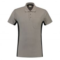 Tricorp Workwear Bi-Color Polo med brystlomme 202002, grå/svart, 1 stk.