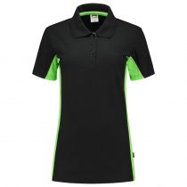 Tricorp Workwear Kvinner Bi-Color Polo 202003, Svart/Lime, 1 Stykke, SUT-202003BlackLime