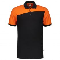Tricorp Workwear Bicolor Polo Kontrastsømmer 202006, Svart/oransje, 1 stk.