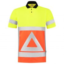 Tricorp Safety Traffic Marshall&#39;S Polo 203011, fluororansje/gul, 1 stk.