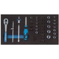 Gedore Blue Line, 1500 CT1-20, 37-stk Check-Tool-innsats med sortiment, 1 sett, SGD-2308967