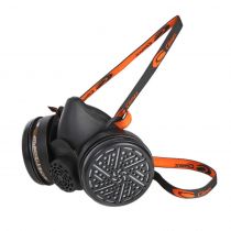 Productos Climax 755 halvmaske med P3-filter, svart/oransje, 1 stk.