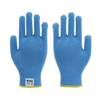 Nitrex 244 sømløse matsikre skjærebestandige hansker, blå, 1 x 50 stykker