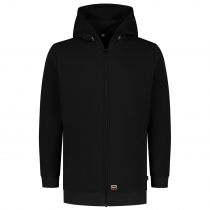 Tricorp Casual Sweat-jakke med hette vaskbar 60°C 301014, svart, 1 stk.