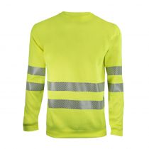 Tracker 3013 Hi-Vis genser med rund hals, fluorescerende gul, 1 stk.