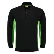 Tricorp Workwear Polo-Neck Genser Med Brystlomme 302001, Svart/Lime, 1 Stykke, SUT-302001BlackLime