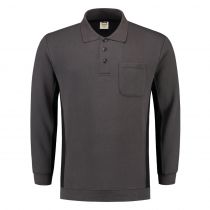 Tricorp Workwear Polo-Neck Genser Med Brystlomme 302001, Mørk Grå/Svart, 1 Stykke, SUT-302001DarkgreyBlack